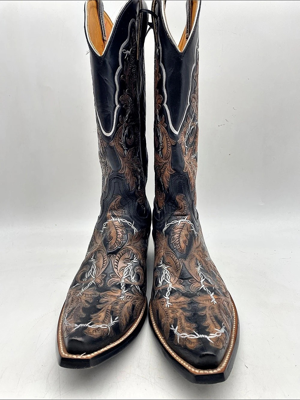 Old Gringo Benchmark Embroidered Western Boots Brown US 9.5